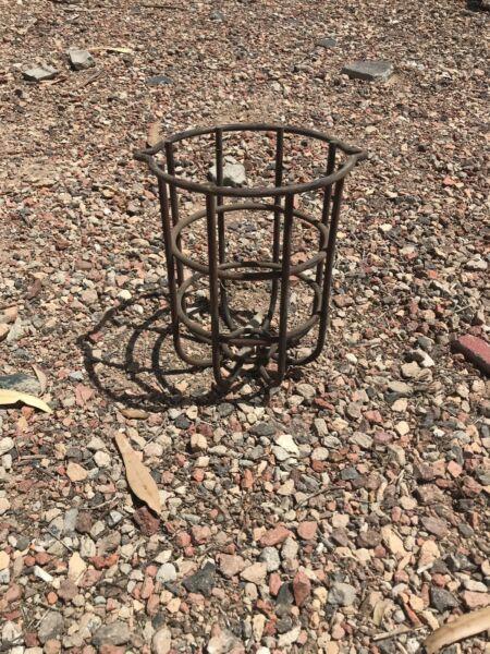 Old heavy duty lamp cage