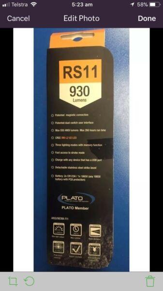 KLARUS Rechargeable Flashlight RS11 930LUMENS- RRP$139.99!
