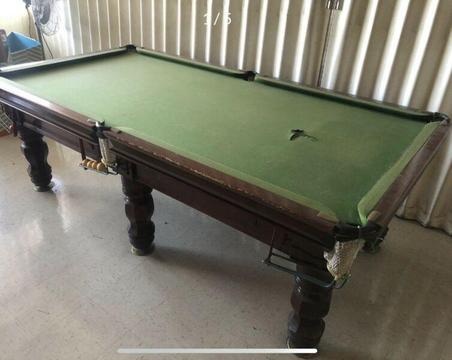 Slate based pool table