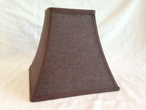 Retro style brown fabric pagoda lamp shade lampshade EX/COND