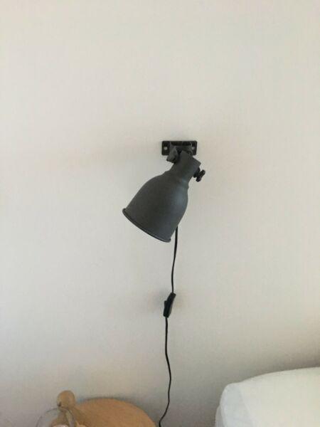Ikea grey wall mounted lamps