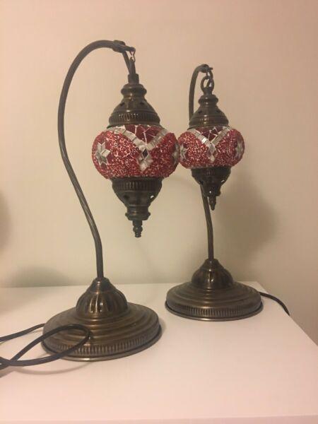 Turkish table lamps x2 only for $120 for the set