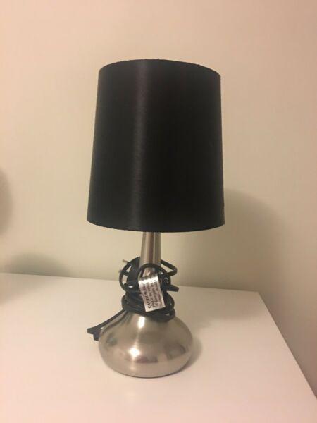 Touch black/silver table lamp Only $10