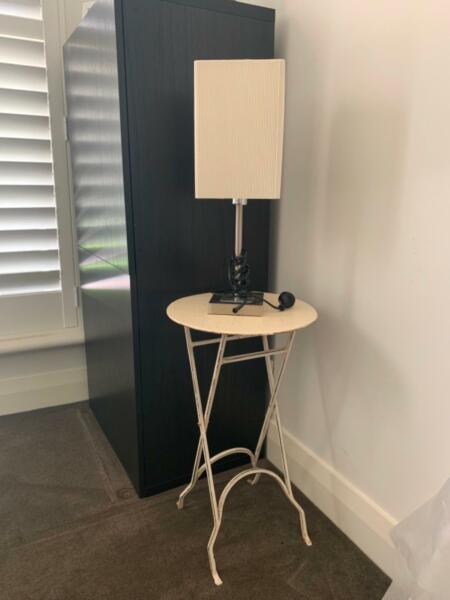 Table lamp with matching bedside table