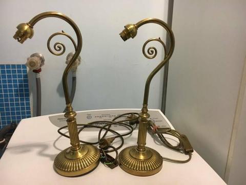 2 untested heavy brass lamp bases $4 each