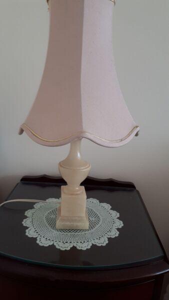 Table lamp marble