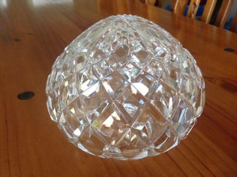 Vintage CUT GLASS Lamp Shade - Exquisite