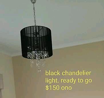Black chandelier light