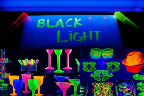 UV Blacklight Party light 600mm (2 foot) with pwr lead GLOW FUN!