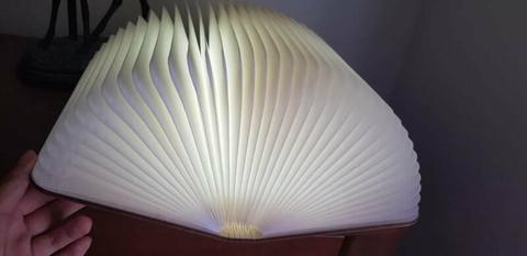 Wooden folding Book lamp