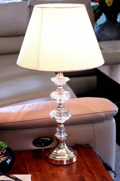 Elegant crystal gold lamp 66cm