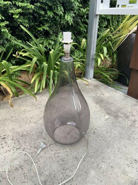 Glass lamp base