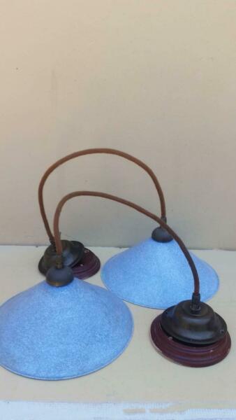 Vintage enamble light lamps