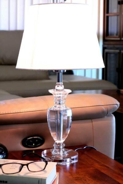 Stunning solid crystal lamp 54cm