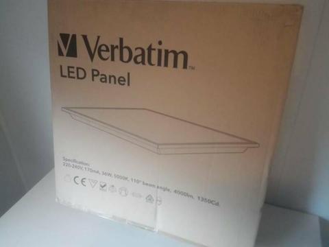 Verbatim LED panel. 36W, 5000k, 4000L, 595 x 595 mm