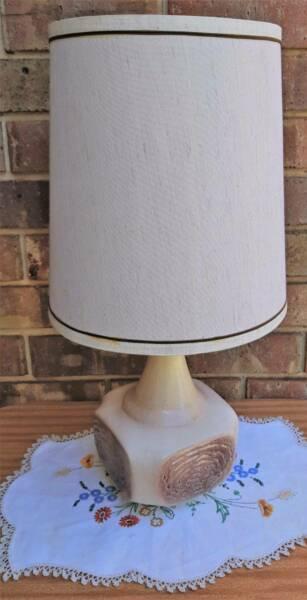 Vintage Mid Century Cream Ceramic Lamp