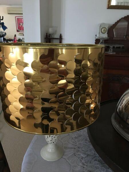 Lamp Shade gold foil. Table or floor lamp
