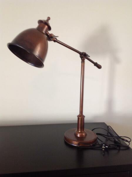 Emac and Lawton brass desk lamp