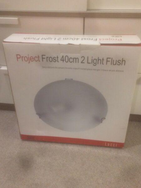 Frosted Glass Light - 40cm double globe