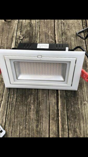 A total of 15 As new syntech rectangular 38 w LED down light