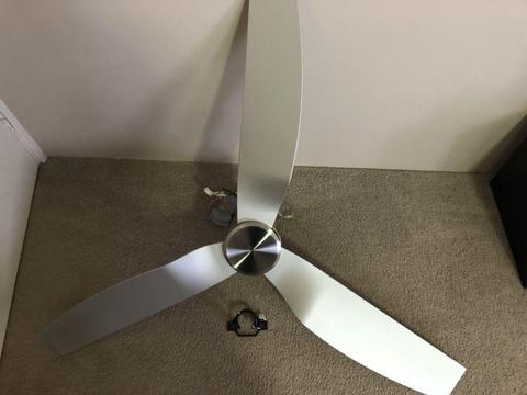 Airfusion Climate II 50 DC Ceiling fan in brushed chrome