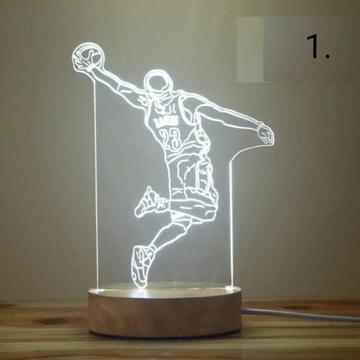 Basketball Sneaker lights desk lamp nike air jordan lebron kobe