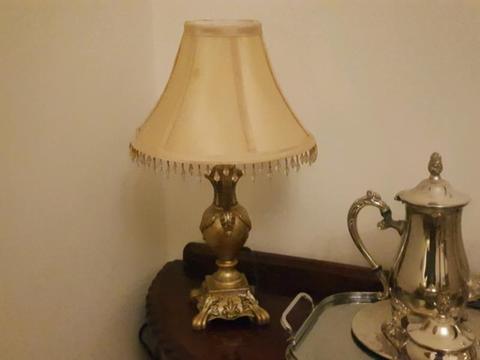Lamp shade & base, very decorative smaller lamp