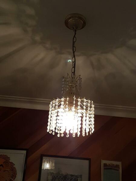 Crystal chandelier ceiling pendant light fitting