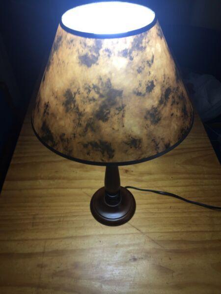 Brown Lamp & Stand