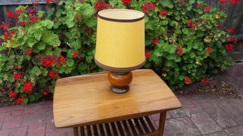 mid-century retro 60's funky porcelain table lamp