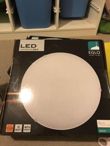 Eglo led ceiling light malva shell