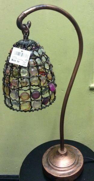 Brandnew with tag - ishka multicolour beaded hook table lamp