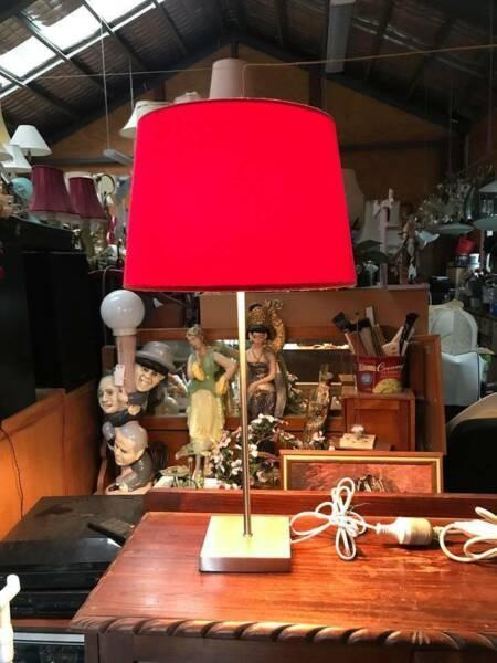 #1- Vintage style Table/Desk Lamp ,silver base