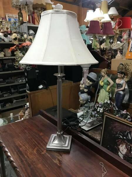 #4- Vintage style Table/Desk Lamp ,silver base