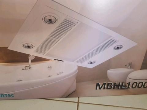 Martec Linear MBH 1000W 3 in 1 Bathroom Exhaust Fan, Light Heat