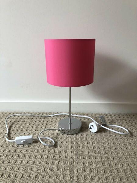 PINK BEDSIDE LAMP