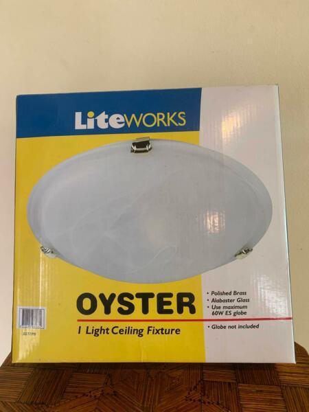 Oyster Light. Brand Liteworks. New, still in box never used
