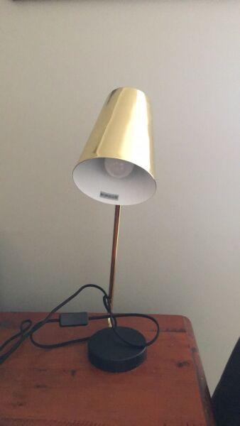 Golden desk lamp (perfect condition)