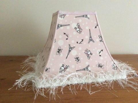 Pink vintage lampshade