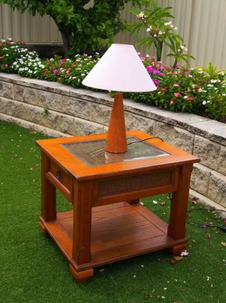 Table with lamp