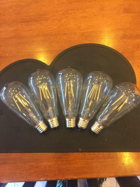 Edison filament LED bulbs