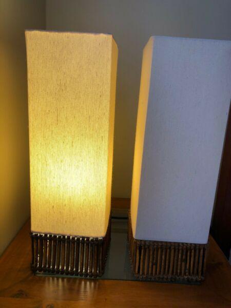 2 x Bedside lamps