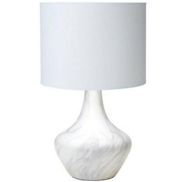 2x Large Marble Lamps