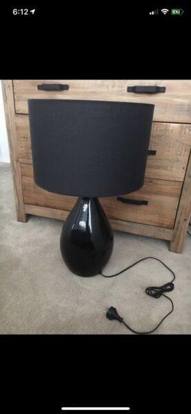 Black large lamp