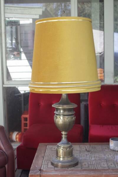 Solid brass lamp - vintage