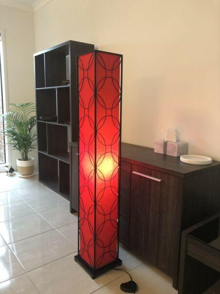 Tall Red Floor Lamp