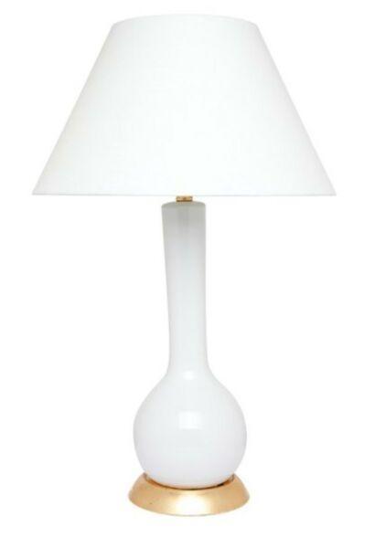 White Ceramic table lamps PAIR