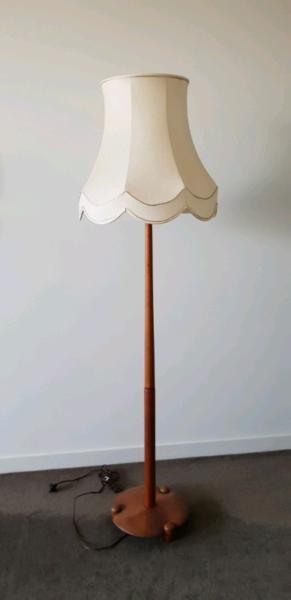 Unique stylish wooden floor lamp