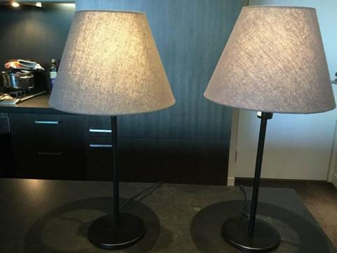 Bedside lamps - taupe