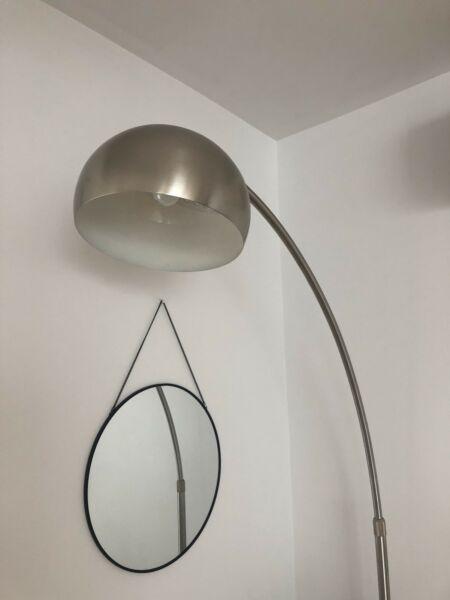 Floor lamp light - silver large